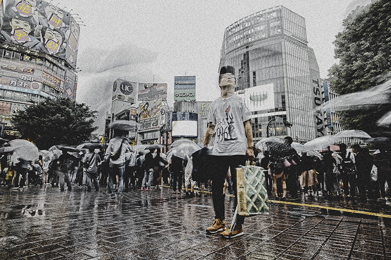 雨の渋谷nobiann